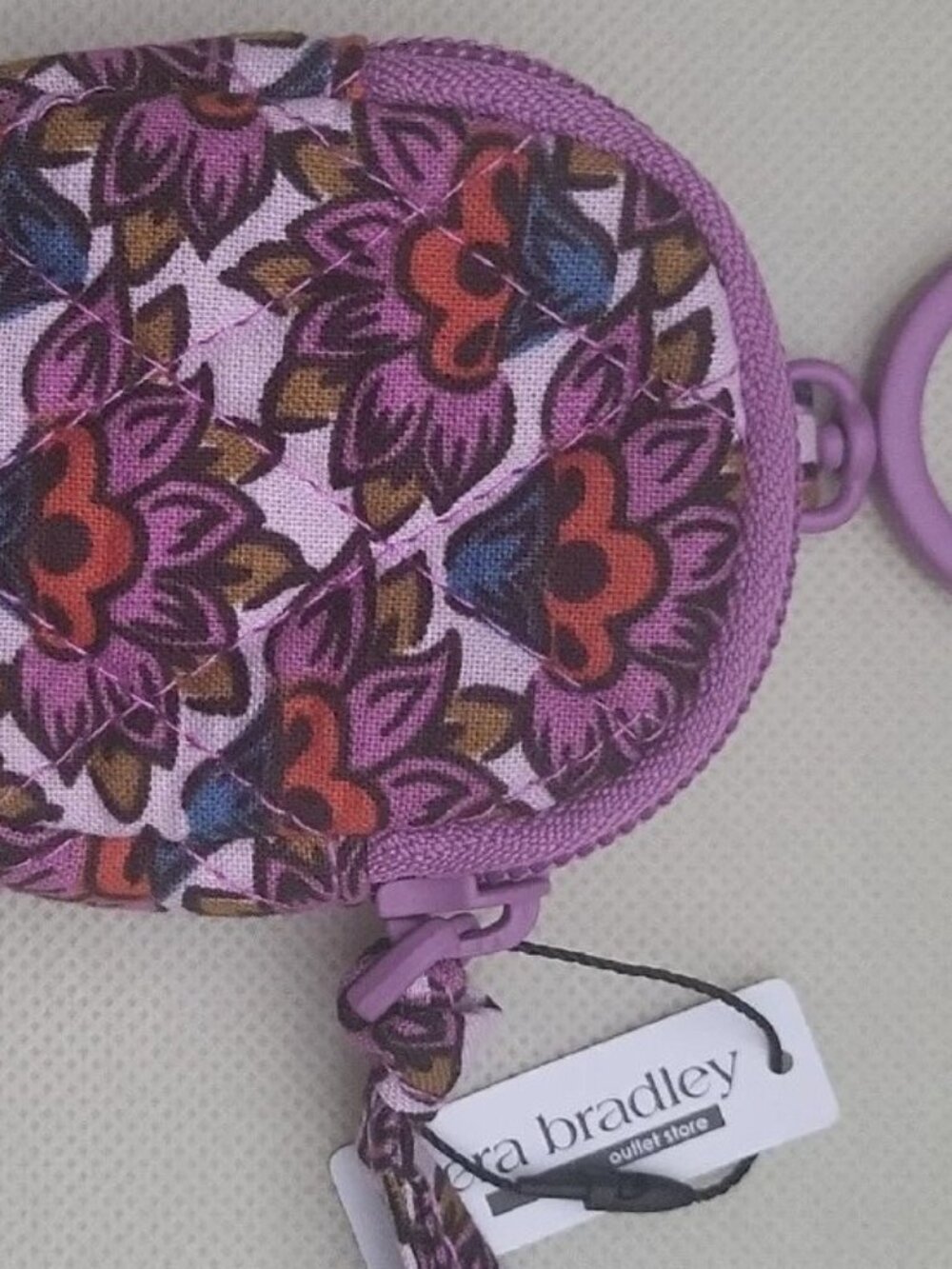 Vera Bradley wallet crossbody Scaevola  Fan & Bag Charm for Airpods - Picture 10 of 11